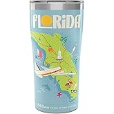 Tervis Disney Mickey Mouse One : Walt’s Plane - Travel Poster Florida Triple Walled Insulated Tumbler Keeps Drinks Cold & Hot, 20oz - Stainless Steel