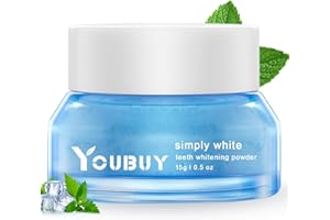 BUDOBIRUON Teeth Whitening Powder, Teeth Whitening, Removes Stains, No Sensitivity, Toothpaste Power, Breath Freshener, for Coffee, Tea and Tobacco Stains 15g Abyss Vol.1