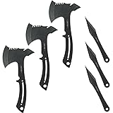 JXE JXO Throwing Axes and Spike 3Pack Set, Balanced