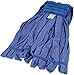 Amazon Basics Commercial Microfiber Tube Mop Head, 5 Inch Headband, Medium, Blue, 6-Pack