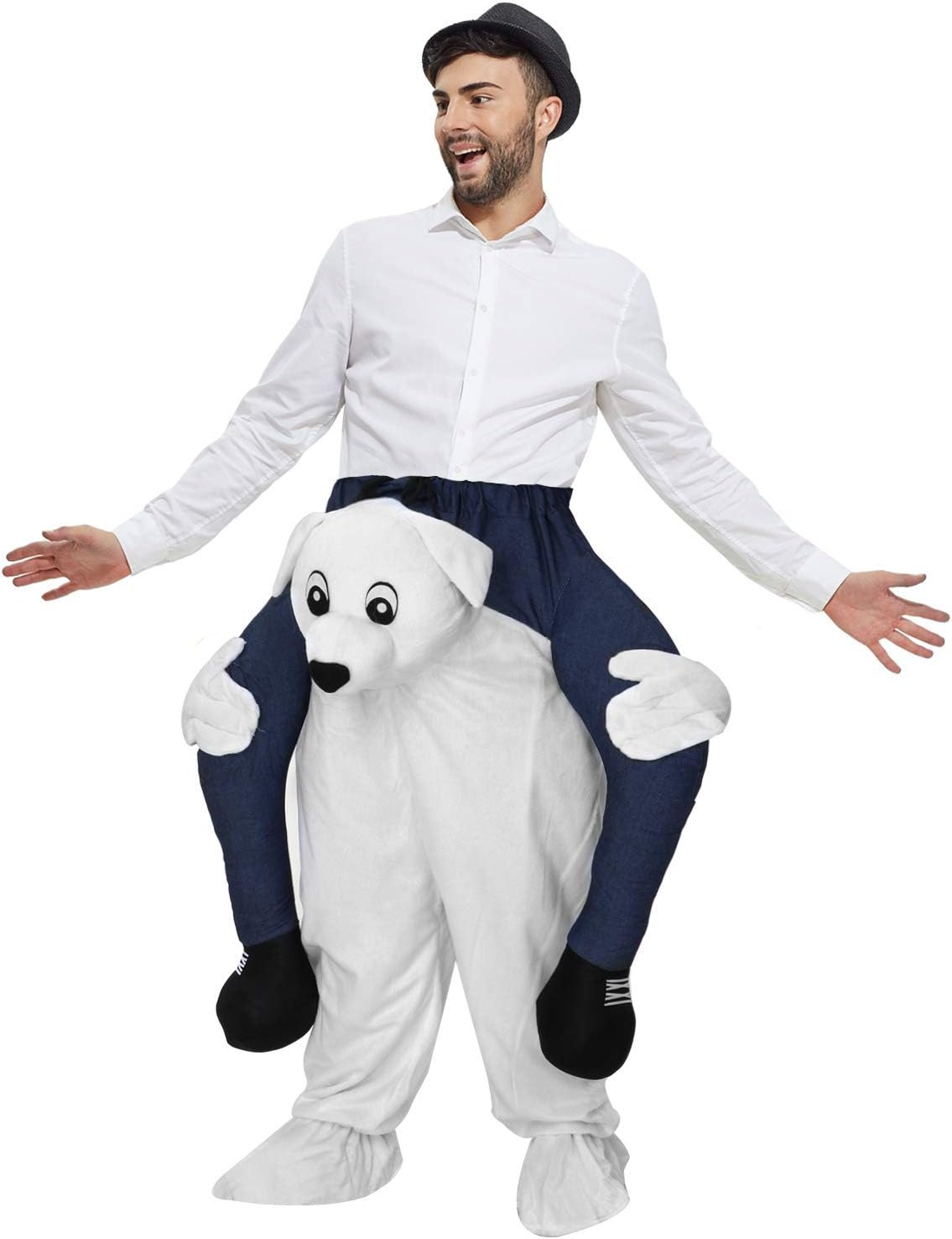 TOLOCO Piggyback Ride On Riding Shoulder Adult Costume Easter Mascot Pants