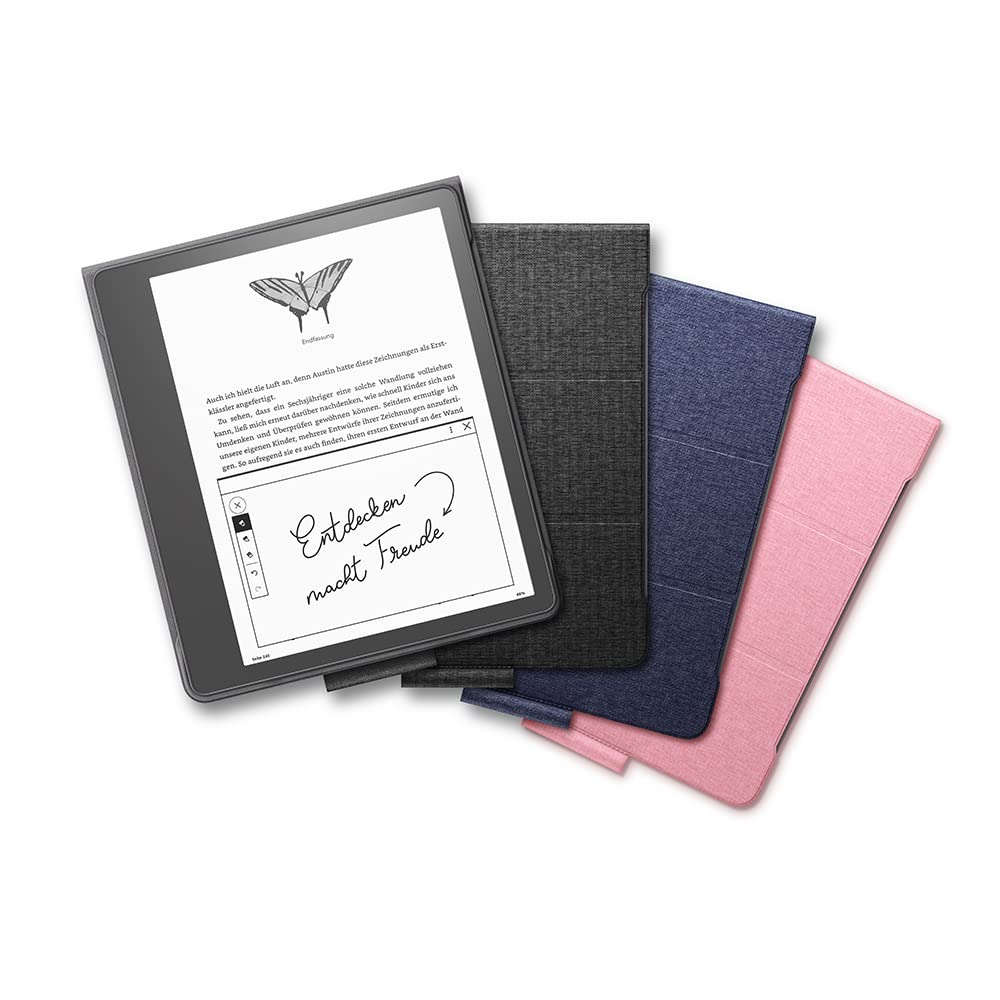 Amazon Kindle Scribe-Klapphülle mit magnetischer Befestigung | schlankes, leichtes Design | (nur geeignet für Amazon Kindle Scribe), Stoff, jeansblau 5