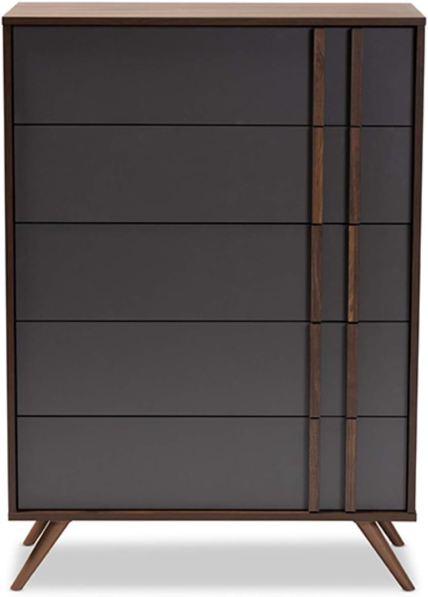 baxton studio shoe cabinet on Living Room Sets Baxton Studio Naoki Modern And Contemporary Two Tone Grey And Walnut Finished Wood 5 Drawer Bedroom Chest Home Kitchen