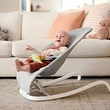 Munchkin 2-in-1 Spring Baby Bouncer Rocker Grey birth to 20 lb view 2