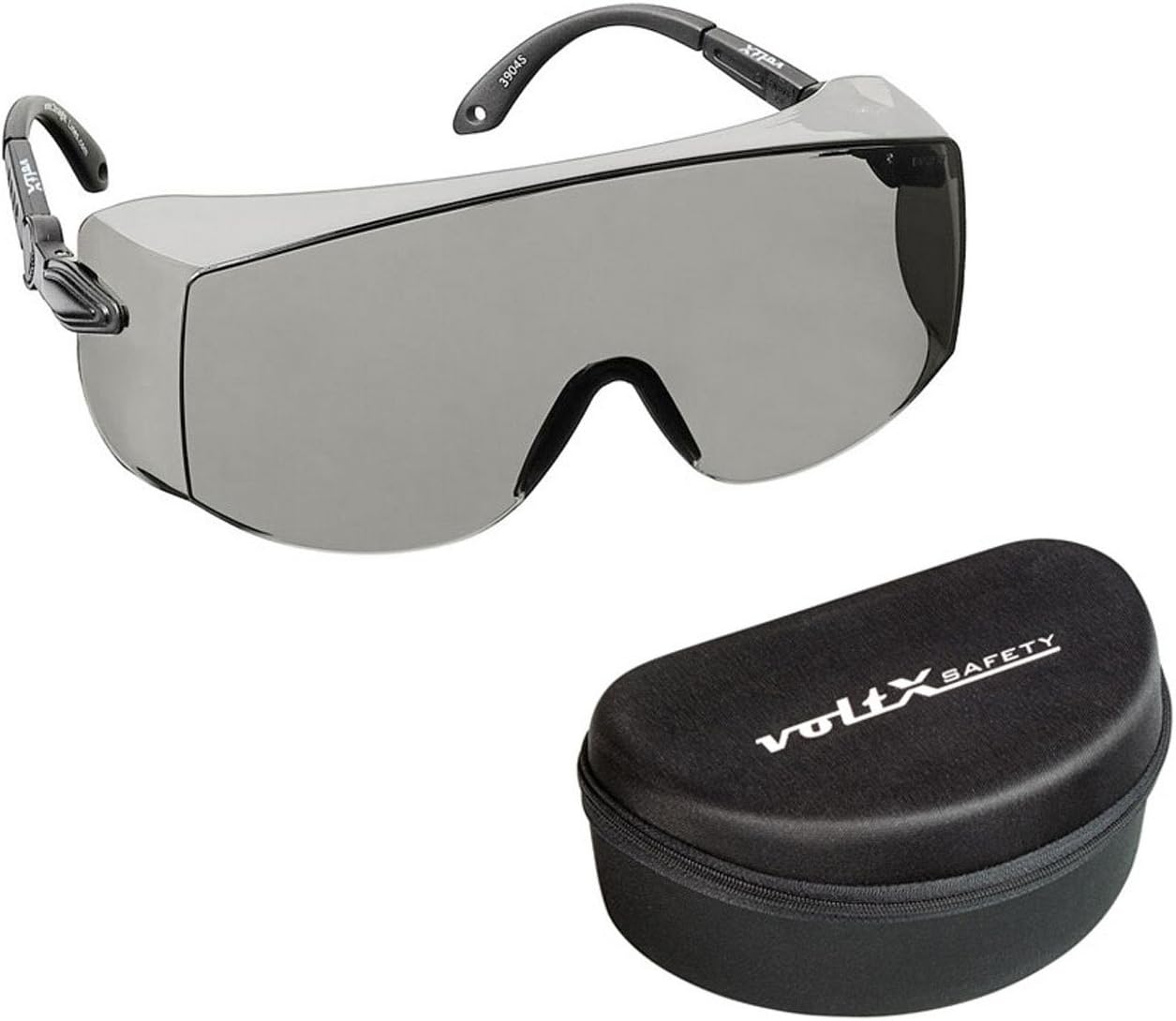 voltX 'OVERSPECS' Large Size, Industrial Safety Over Glasses with case