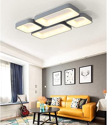 Luz de techo rectangular gris claro de la lámpara de techo Ambiente