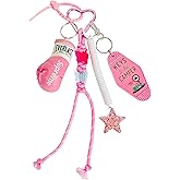 QTMY Cute Boxing Glove Rope Braided Keychain Bag Charms for Handbag Purse Backpack Accessories for Bogg Bag,911
