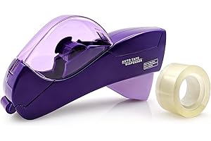 MFBJXC Automatic Tape Dispenser for Wrapping Gifts, Handheld Packaging Tape Dispenser Gun with Cutter, Dispensers for Adhesive Tapes-Purple