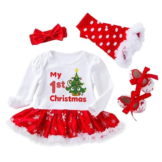 my 1st christmas outfit girl