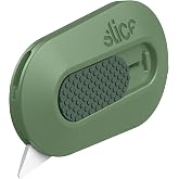 Slice Mini Box Cutter | Manual Retracting | Safe Ceramic Box Cutter Lasting 11x Longer than Metal | Box Opener | 1 Pack | Sage