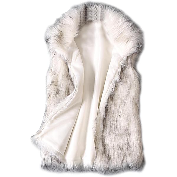 Women Winter Faux Fur Vest 2025 Trendy Fluffy Coat Overszie Stand