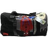 Mar-vel Spderman Canvas Duffle Bag – Large Capacity Water-Resistant |Travel Gym Sports Bag | Adjustable Strap, Metal Swivel Hook & Shoe Compartment –Luggage Camping Birthday | Unisex Gift Men Women