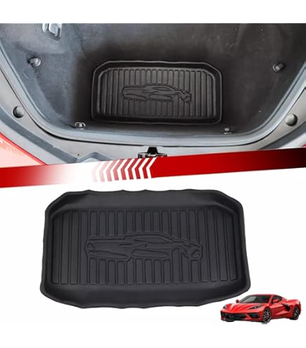 Rear Storage Mat Cargo Floor Tray Liner Leather For Chevy Corvette C8 2020-2024