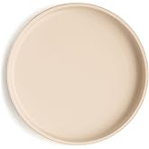 mushie Classic Silicone Suction Plate | BPA-Free Non-Slip Design (Shifting Sand)