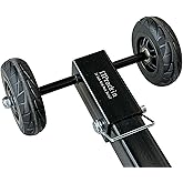 Hitch Rack Dolly with 5" Solid Rubber Wheels &amp; 10" Wide Wheelbase - Easy Transport for 2" Square Hitch Bike Racks, Smooth Bearings, No More Heavy Lifting