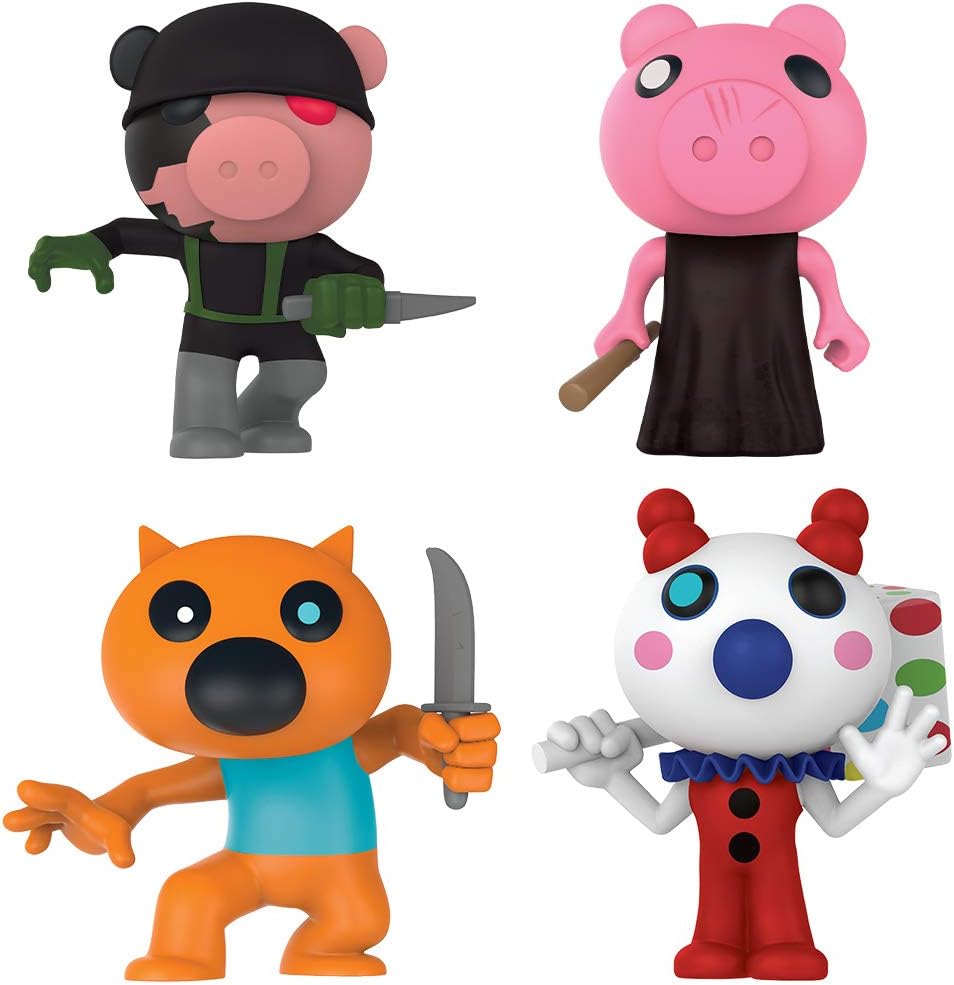 Amazon Com Piggy Figure Pack 3 Series 1 Includes Dlc Items Toys Games - piggy roblox toys