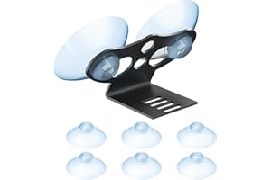 JSVECIP Radar Detector Mount,Windshield Suction Cup Mount for Radar and Laser Detectors,Compatible with Cobr RAD 480i Valentine One Escort Beltronics etc Radar Detector. (Windshield Suction Cup Moun 0.86 in)