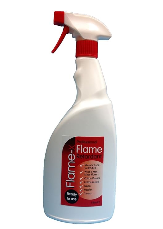 Hygiene4less 6 x 1 Litre Fire & Flame Retardant Spray Amazon.co.uk