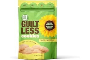 Fit Treats Lemon Flavor Cookies | Fresh Cookies Are Gluten-Free, Nut-Free, Vegan & Allergen-Free Snack for Kids | Source of P
