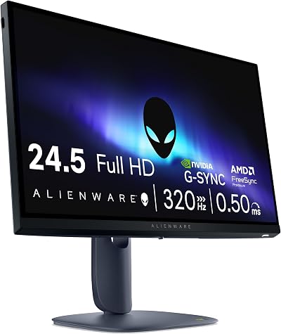 Alienware AW2525HM 25 Gaming Monitor 320Hz Fast IPS 0.5ms G-Sync