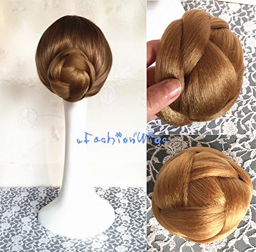 Bridal Braided Clip in Hair Bun Extension Wedding Hair Pieces Chignon Tray Ponytail J-85 (26#)
