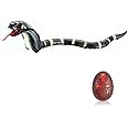 Ufurty Remote Control Snake Rechargeable Simulation RC Snake Toy 17" Long Fake Cobra Animal Trick Terrifying Mischief Toy for Kids Children