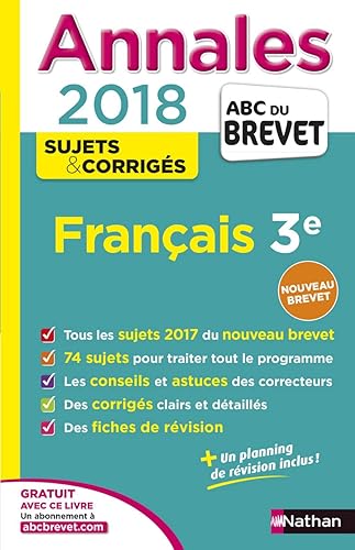 Download Annales ABC du Brevet Français 2018 PDF