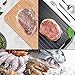 Novinex Defrosting Tray, Ultimate Rapid Thaw For Frozen Foods, Thicker & Larger Thawing Tray For Meat Chicken Fish, Dishwasher Defrost Board, Non-Stick DeFrosting Mat With Silicone Corners, Black