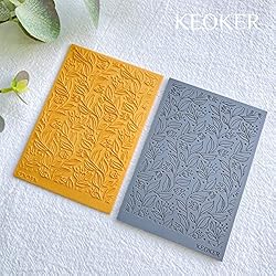 Keoker Polymer Clay Texture Sheets, Clay Texture