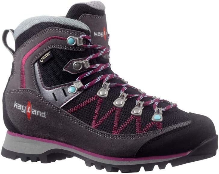 Amazon Com Kayland Women S Plume Micro Gore Tex Waterproof Hiking Boots Grey Size 6 5 Medium Us Sports Outdoors