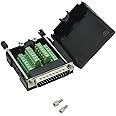 YIOVVOM DB25 Breakout Board Solder-Free Male Adapter 25-pin Port Adapter to Terminal Connector Signal Module Long Bolts and Nuts with case