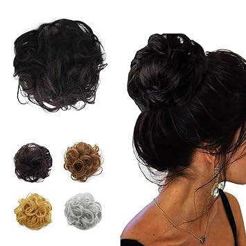 Amazon Com Prettywit Scrunchie Messy Hair Bun Updo Hairpiece