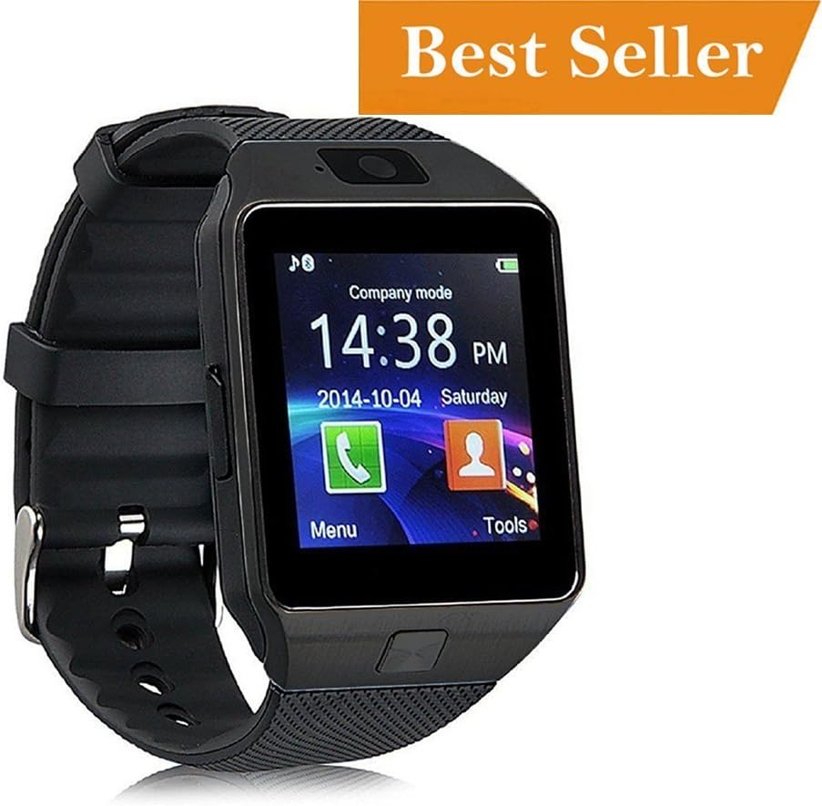 Wescon Samsung Galaxy J7 4G Compatible Oppo & Samsung Edge Bluetooth DZ09 Smart Watch Wrist Watch Phone with Camera & SIM Card Support (Nexus Star)