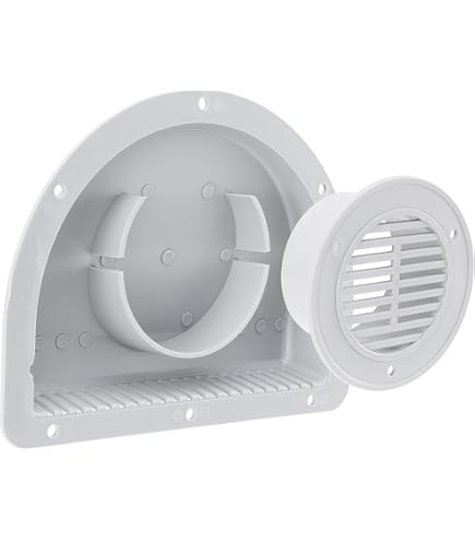 White Aerodynamic Side Air Vent For RV, Trailer, ATV, Or Truck - C2W Brand (Model WAEV2-WAVT2)