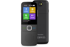 GOBUDSGO Language Voice Translator Device Portable Smart Translator Two Way Online 138 Languages Real Time - Black