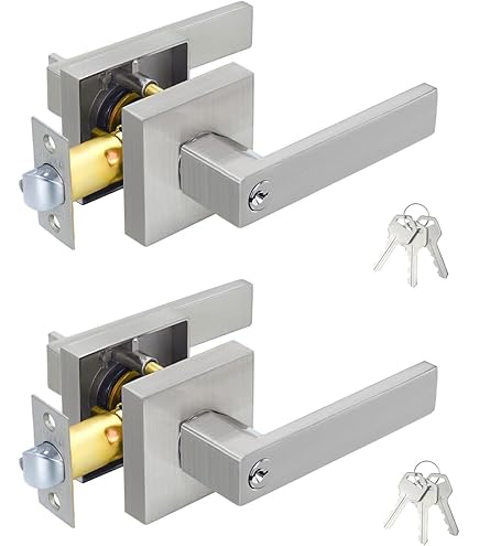 Fechadura Kwikset Balboa Alavanca - Níquel Acetinado Com Segurança Reforçada