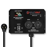 Splitvolt NEMA 10-30, 240V, 24 Amp Splitter Switch - Save Thousands on Home Electric Vehicle Charging EV Install, cETLus Certified, Auto Power Switching Between Dryer and EV or Two EVs, Plug and Play