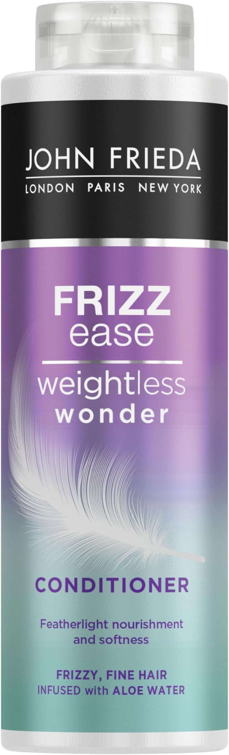 John Frieda Weightless Wonder Conditioner Fine Frizzy Dry Hair Aloe Water 500ml