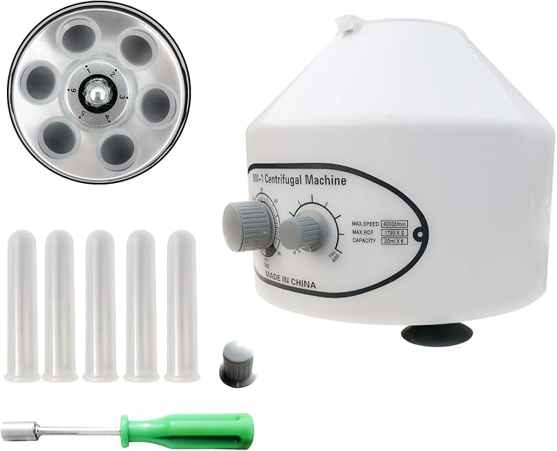 N/V Electric Centrifuge Lab Desktop Benchtop 6 x 20ml Tubes 4000rpm 25W