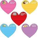 25 Sets 500 Sheets Valentines Day Sticky Notes - Heart Shape Sticky Note Pads for Valentine Party Favors School Office Home Supply