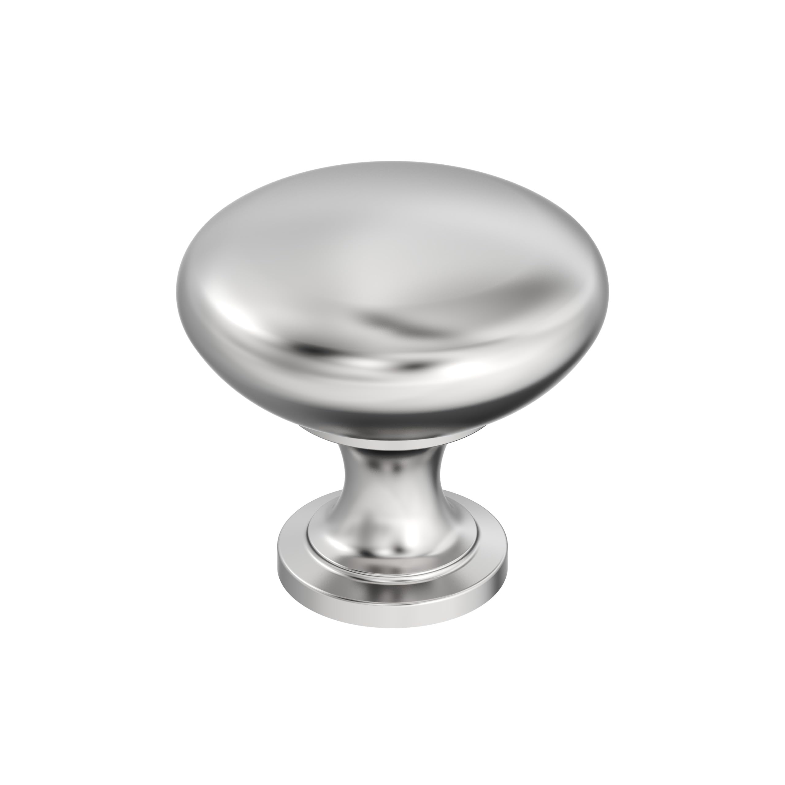 Amerock 10BX5300526 Allison Value 1-1/4 in (32 mm) Diameter Knob-10 Pack-53005, Pack of 10, Polished Chrome, 10 Piece