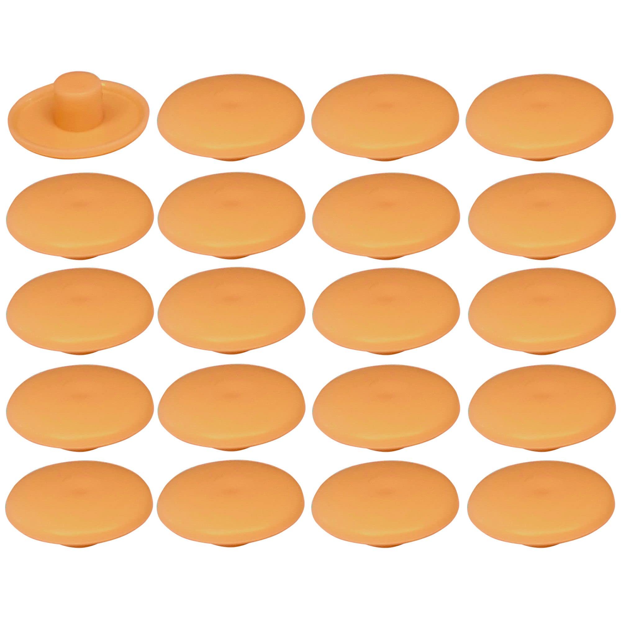 20 x Plastic Screw Covers 4x2.7x11.8mm Confirmat Furniture Caps Hole Protector Universal Beech Brown