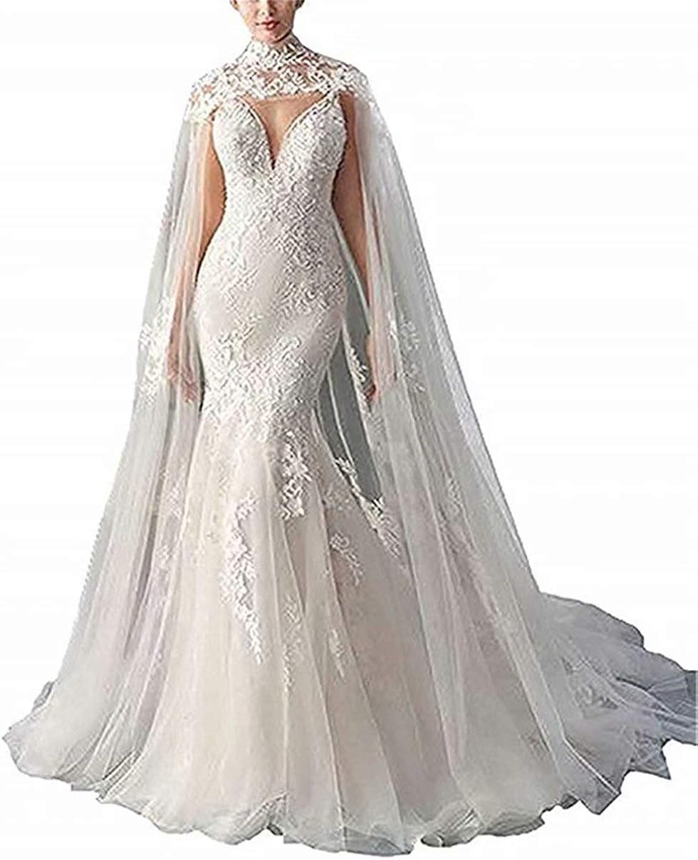 wrap style wedding dress