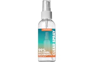 VAROMORUS 99% Isopropyl Alcohol Spray – High Purity, IPA, Isopropanol, Travel Size 3 oz. (1)