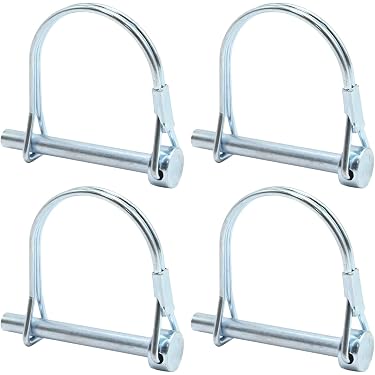 Lot De 4 Goupilles Rapides (Quick Release Pin) 3/8" X 3.23" En Acier Carbone Argenté - Marque Uxcell