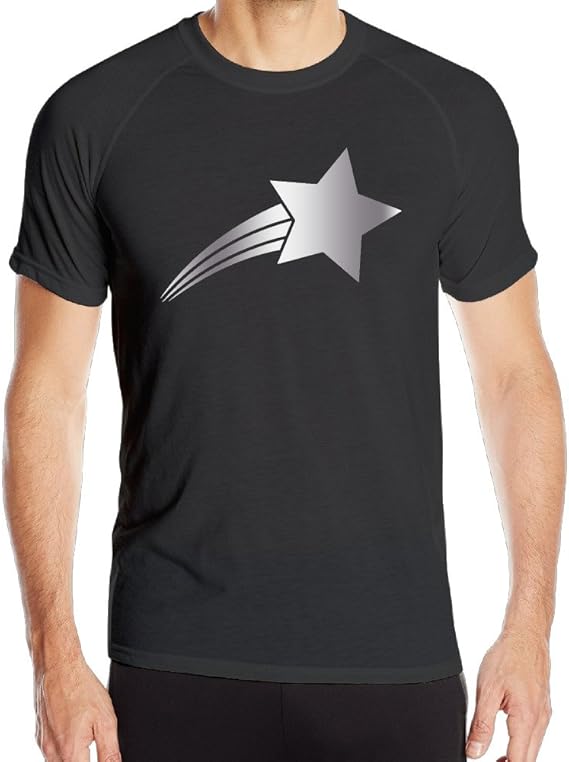 Amazon シューティングスタープラチナスタイルメンズブラックジムクイックドライtシャツ Us サイズ M カラー ブラック アクティブシャツ Tシャツ 通販