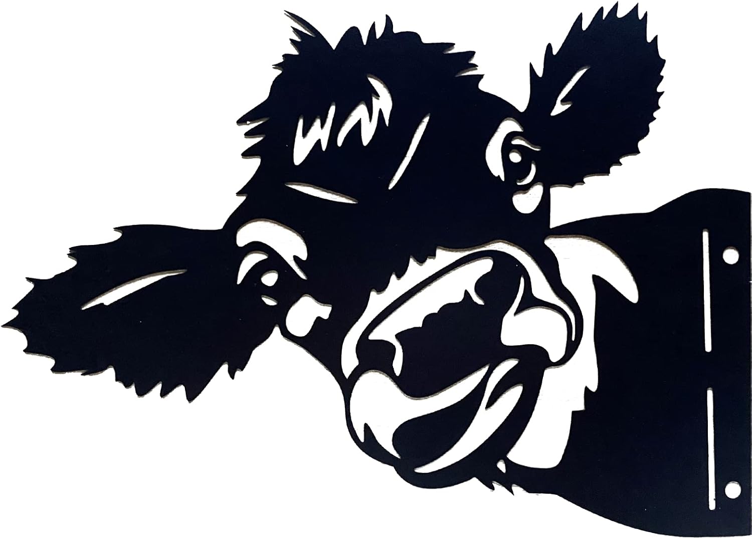 Plaques & Wall Art - AXOMRFC Peeping Cow Metal Art Wall Decor -Art Hanging Cow Metal Wall Decor Farm Cattle Animal Metal Wall Art for Farmhouse Outdoor Garden Farm Fence Modern Artwork Home Decor