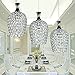 FEEKENBU Modern 3 Lights Crystal Pendant Lighting for Kitchen Island and Dining Room