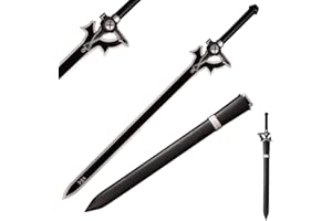 SWORD FORT Fort Carbon Steel SAO Sword - Real Metal Handmade Cosplay Kirito Sword - Dark Repulsor/Black Elucidator/Blue Rose