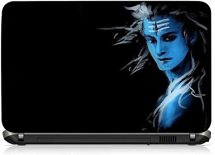 VI Collections SHIVA LOOKS PVC Laptop Decal (Free size for 13 inch to 15.6 inches)